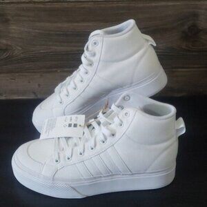 New Adidas Bravada Mid Top Womens Platform Shoes Size 8 Skateboarding Streetwear